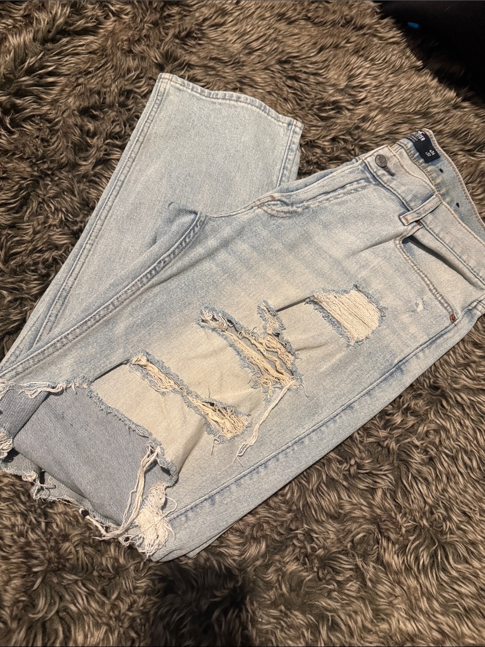 Light Wash Distressed Jeans